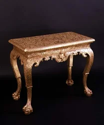 Carved side table